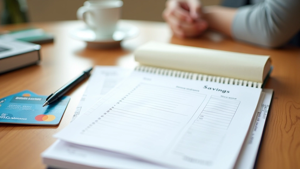 Bankovní karty a účtovní kniha — bezpečné umístění nouzového fondu