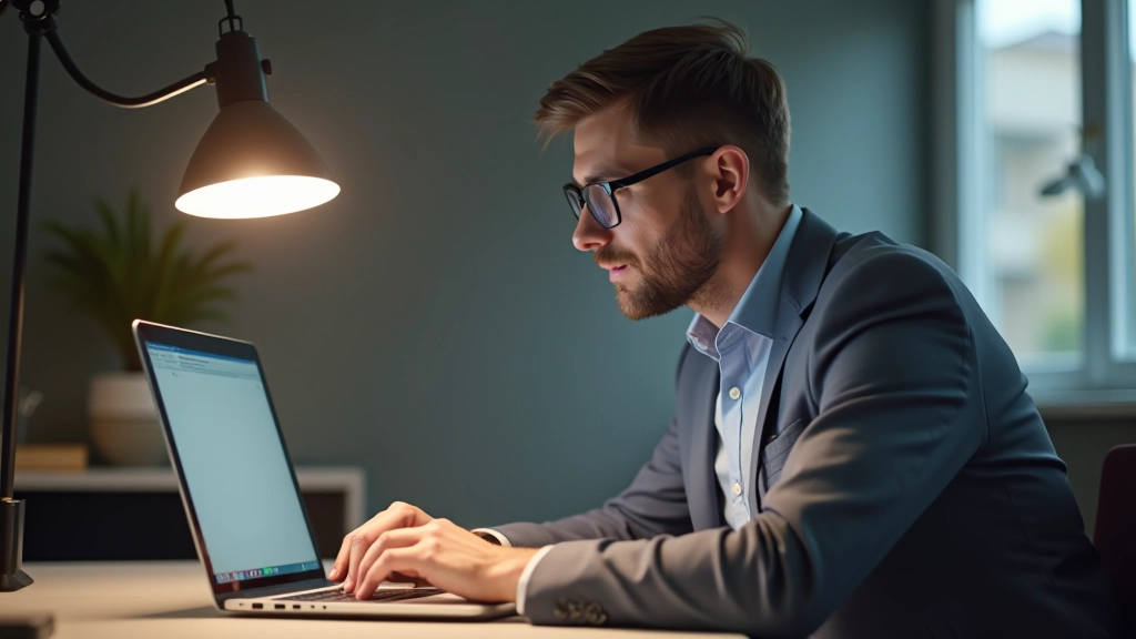 Počítač se zobrazeným bankovním aplikačním rozhraním a finančními grafy